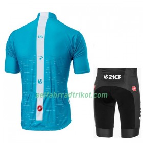 Fahrradbekleidung Radtrikot Kurzarm + Radhose Kurze 2018 Team Sky N002 